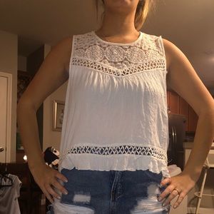 cute white top